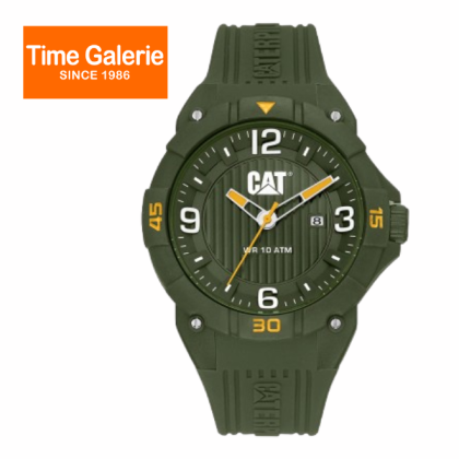 CAT DRIFT LW-131-23-332 Green Silicone Band 10 ATM 45MM Analog Watch