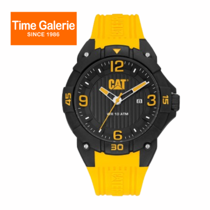 CAT DRIFT LW-161-27-137 Yellow Silicone Band 10ATM 45MM Analog Watch CAT DRIFT LW-161-27-137 Yellow Silicone Band 10ATM 45MM Analog Watch
