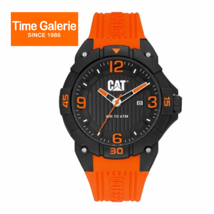 CAT DRIFT LW-161-28-138 Orange Silicone Band 10ATM 45MMAnalog Watch CAT DRIFT LW-161-28-138 Orange Silicone Band 10ATM 45MMAnalog Watch