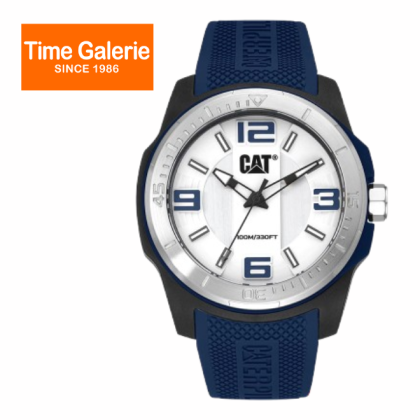 CAT GRIDLOCK LX-161-26-236 Blue Silicone Band 10ATM 47MM Analog Watch