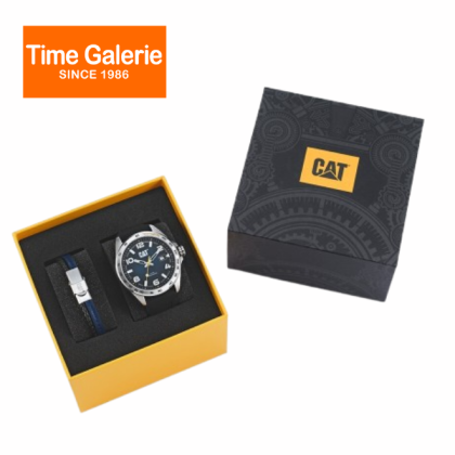 CAT SET-QE-141-26-632 Blue Silicone Band 10ATM 47MM Analog Watch CAT SET-QE-141-26-632 Blue Silicone Band 10ATM 47MM Analog Watch
