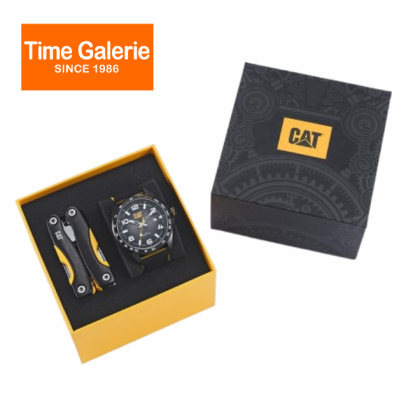 CAT SET-QE-161-21-132 Black Silicone Band 10ATM 47MM Analog Watch CAT SET-QE-161-21-132 Black Silicone Band 10ATM 47MM Analog Watch