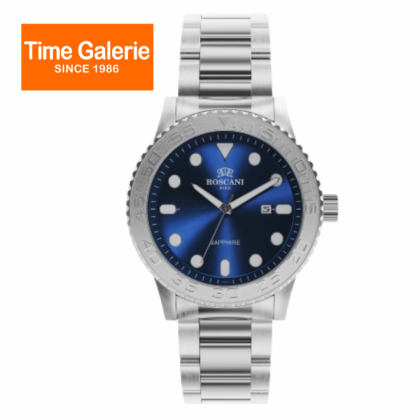 Roscani ROSW4499K8 Silver Stainless Steel Strap 44mm Analog Quartz Men Watch Roscani ROSW4499K8 Silver Stainless Steel Strap 44mm Analog Quartz Men Watch