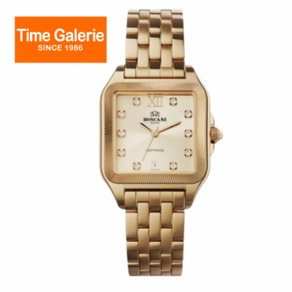 Roscani ROSW4645G1 29x29mm Gold Stainless Steel Strap 5ATM Analog Women Watch Roscani ROSW4645G1 29x29mm Gold Stainless Steel Strap 5ATM Analog Women Watch