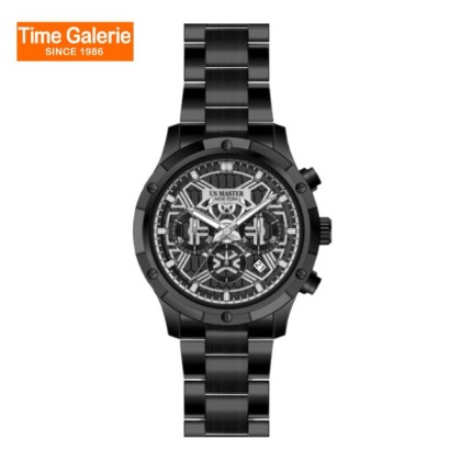 U.S Master Polo Club USM-EK05-BK-BK Butterfly Clasp & Metal Bracelet Men Watch U.S Master Polo Club USM-EK05-BK-BK Butterfly Clasp & Metal Bracelet Men Watch