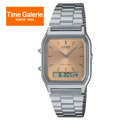 Casio Vintage AQ-230A-4AMQY Silver Stainless Steel Band Men Watch / Women Watch Casio Vintage AQ-230A-4AMQY Silver Stainless Steel Band Men Watch / Women Watch