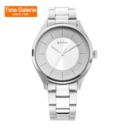 Titan NT1802SM03 Analog Grey Dial Stainless Steel Men Watch