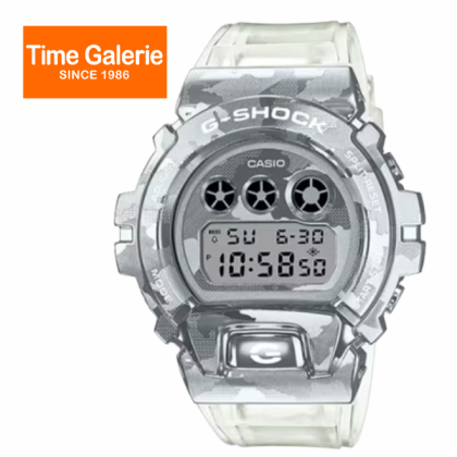CASIO G-SHOCK GM-6900SCM-1 TRANSPARENT STRAP DIGITAL MEN WATCH