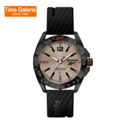 Reebok RV-EMB-G3-PBIB-SB Black Silicone Strap Men Watch 