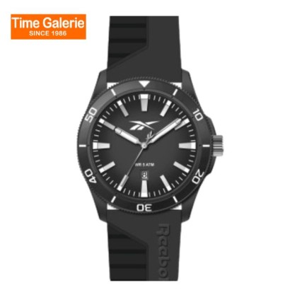 Reebok RV-COT-G3-ABIB-BW Black Silicone Strap Men Watch 