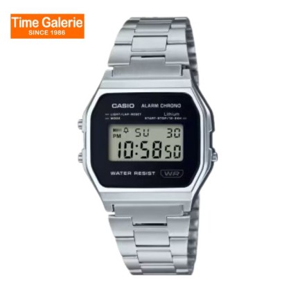 Casio Vintage A158WEA-1DF Classical Design Stainless Steel Unisex Watch 