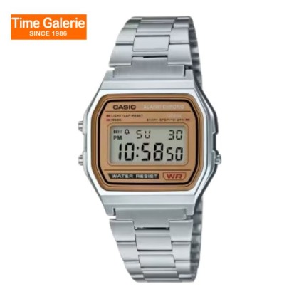 Casio General A158WEA-9DF Classical Design Stainless Steel Unisex Watch Casio General A158WEA-9DF Classical Design Stainless Steel Unisex Watch