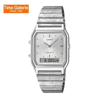 Casio Vintage AQ-230ELT-7 Self Adjustable Band Stainless Steel Unisex Watch Casio Vintage AQ-230ELT-7 Self Adjustable Band Stainless Steel Unisex Watch