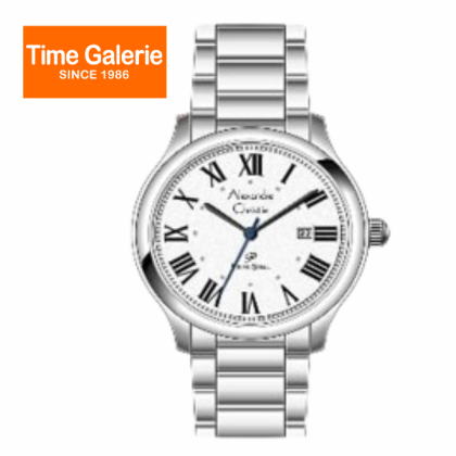 Alexandre Christie ALCW1042MDFSSSL White Dial Stainless Steel Strap Analog Men Watch Alexandre Christie ALCW1042MDFSSSL White Dial Stainless Steel Strap Analog Men Watch