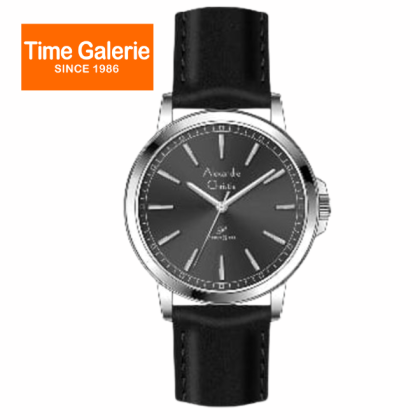 Alexandre Christie ALCW1014MDLSSDG Black Dial Black Leather Strap Analog Men Watch Alexandre Christie ALCW1014MDLSSDG Black Dial Black Leather Strap Analog Men Watch