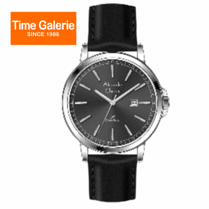 Alexandre Christie ALCW1014LDLSSDG Black Dial Black Leather Strap Analog Women Watch Alexandre Christie ALCW1014LDLSSDG Black Dial Black Leather Strap Analog Women Watch