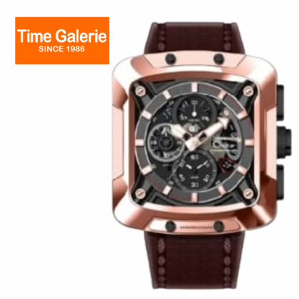 Alexandre Christie ALCW3030GCLBRBA Rose Gold Case Brown Leather Strap Analog Men Watch Alexandre Christie ALCW3030GCLBRBA Rose Gold Case Brown Leather Strap Analog Men Watch