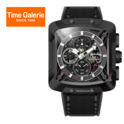 Alexandre Christie ALCW3030GCLIPBA Black Case Black Leather Strap Analog Men Watch Alexandre Christie ALCW3030GCLIPBA Black Case Black Leather Strap Analog Men Watch