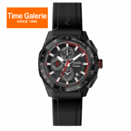 Alexandre Christie ALCW6688MCRIPBARE Black Dial Silicone Strap Analog Men Watch Alexandre Christie ALCW6688MCRIPBARE Black Dial Silicone Strap Analog Men Watch