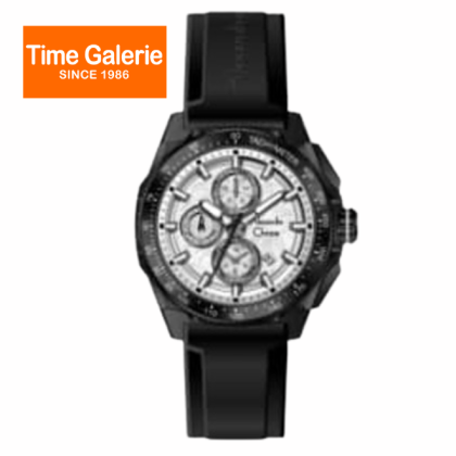 Alexandre Christie ALCW6688MCRIPSL White Dial Black Silicone Strap Analog Men Watch Alexandre Christie ALCW6688MCRIPSL White Dial Black Silicone Strap Analog Men Watch