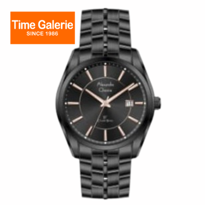 Alexandre Christie ALCW8578MDBIPBARG Black Dial Stainless Steel Strap Analog Men Watch Alexandre Christie ALCW8578MDBIPBARG Black Dial Stainless Steel Strap Analog Men Watch