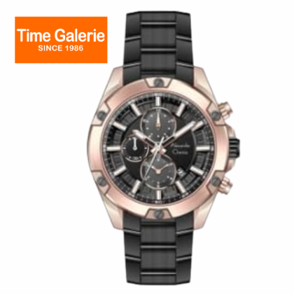 Alexandre Christie ALCW6690MCFBRBA Black Stainless Steel Strap Analog Men Watch Alexandre Christie ALCW6690MCFBRBA Black Stainless Steel Strap Analog Men Watch
