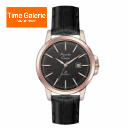 Alexandre Christie ALCW1008LDLRGBA Black Dial Rose Gold Case Leather Strap Analog Women Watch Alexandre Christie ALCW1008LDLRGBA Black Dial Rose Gold Case Leather Strap Analog Women Watch