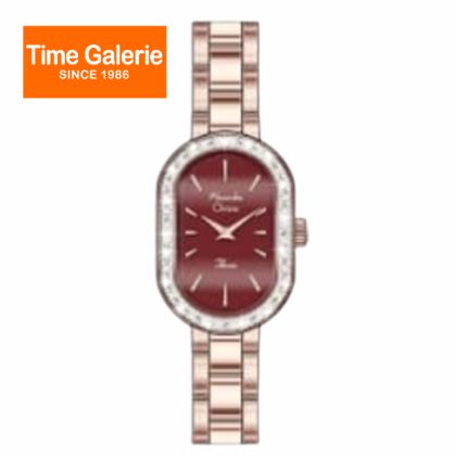 Alexandre Christie ALCW2B96LHBRGRE Red Dial Rose Gold Stainless Steel Analog Women Watch Alexandre Christie ALCW2B96LHBRGRE Red Dial Rose Gold Stainless Steel Analog Women Watch
