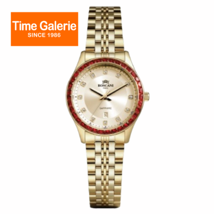Roscani ROSWE535G1 Date Function 31MM Gold Stainless Steel Strap Analog Women Watch