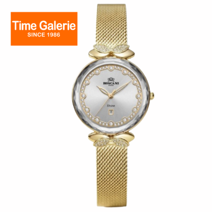 Roscani ROSWS14555 Silver Dial Gold Stainless Steel Strap Analog Women Watch Roscani ROSWS14555 Silver Dial Gold Stainless Steel Strap Analog Women Watch