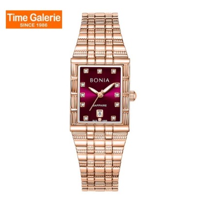 Bonia Elegance BNB10925-2567 Purple Dial Stainless Steel Women Watch