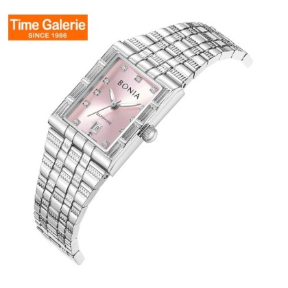 Bonia Elegance BNB10925-2377 Pink Dial Stainless Steel Women Watch Bonia Elegance BNB10925-2377 Pink Dial Stainless Steel Women Watch