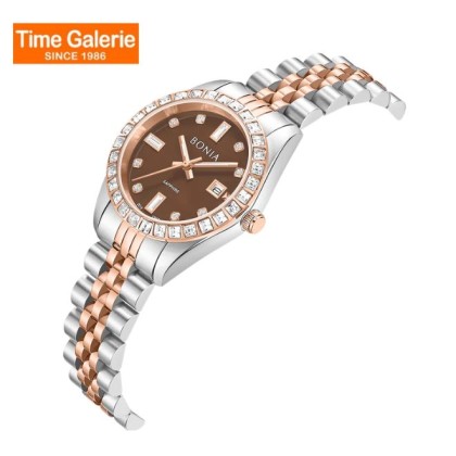 Bonia Noble Elegance BNB10553-6647S Brown Dial Stainless Steel Women Watch Bonia Noble Elegance BNB10553-6647S Brown Dial Stainless Steel Women Watch