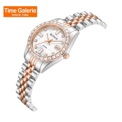 Bonia Noble Elegance BNB10553-6657S White Dial Stainless Steel Women Watch