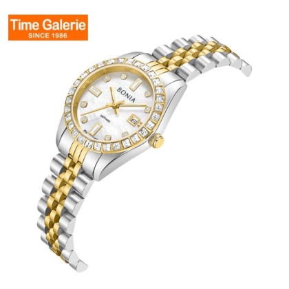 Bonia Noble Elegance BNB10553-6157S White Dial Stainless Steel Women Watch