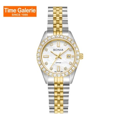 Bonia Noble Elegance BNB10553-6157S White Dial Stainless Steel Women Watch