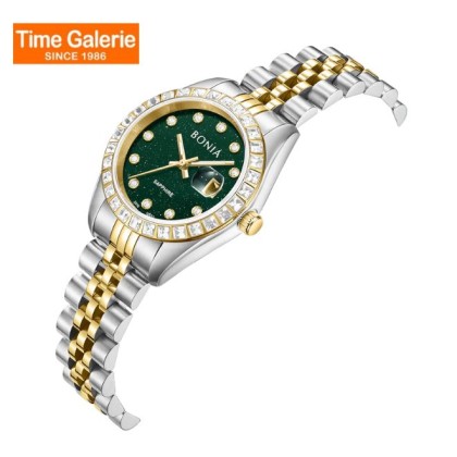 Bonia Noble Elegance BNB10553-4197S Green Dial Stainless Steel Women Watch Bonia Noble Elegance BNB10553-4197S Green Dial Stainless Steel Women Watch