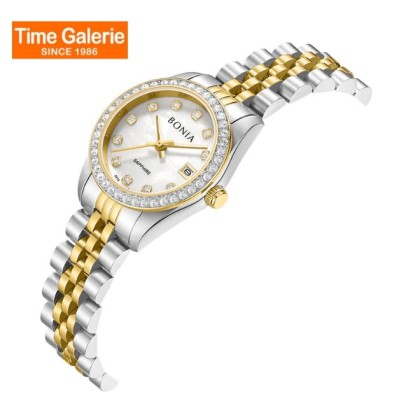 Bonia Noble Elegance BNB10550-7157S White Dial Stainless Steel Women Watch