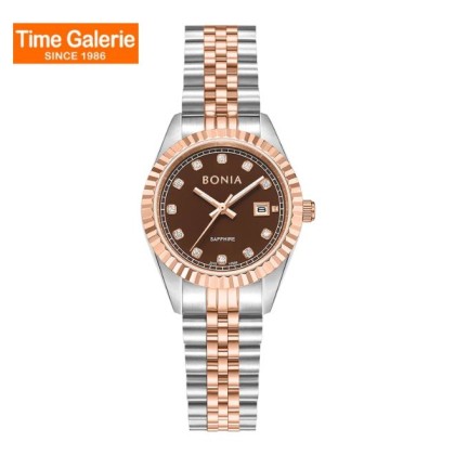 Bonia Noble Elegance BNB10550-6647 Brown Dial Stainless Steel Women Watch