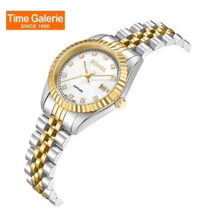 Bonia Noble Elegance BNB10550-6157 White Dial Stainless Steel Women Watch