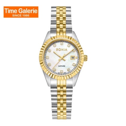 Bonia Noble Elegance BNB10550-6157 White Dial Stainless Steel Women Watch