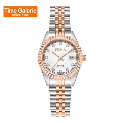 Bonia Noble Elegance BNB10550-6657 White Dial Stainless Steel Women Watch