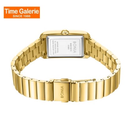 Bonia Elegance BNB10915-2217 White Dial Gold Stainless Steel Women Watch