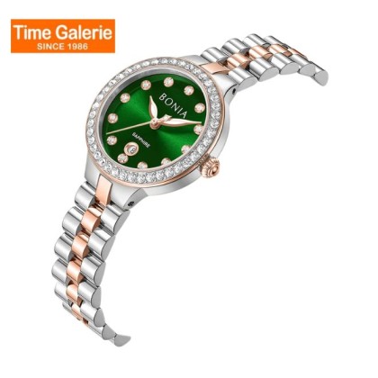 Bonia Elegance BNB10909-2697S Green Dial Stainless Steel Women Watch Bonia Elegance BNB10909-2697S Green Dial Stainless Steel Women Watch