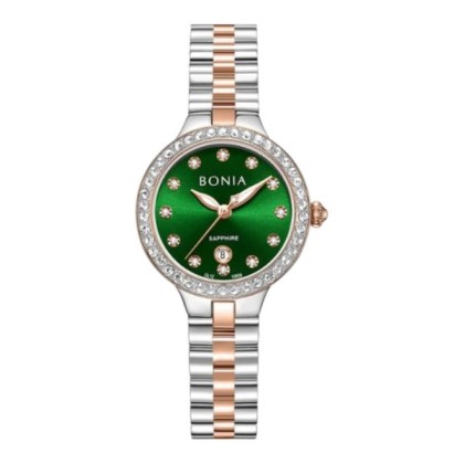 Bonia Elegance BNB10909-2697S Green Dial Stainless Steel Women Watch Bonia Elegance BNB10909-2697S Green Dial Stainless Steel Women Watch