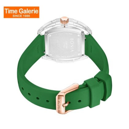 Bonia Contemporary BNB10881-2997 Green Silicone Strap Women Watch Bonia Contemporary BNB10881-2997 Green Silicone Strap Women Watch