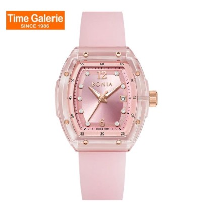 Bonia Contemporary BNB10881-2977 Pink Silicone Women Watch Bonia Contemporary BNB10881-2977 Pink Silicone Women Watch