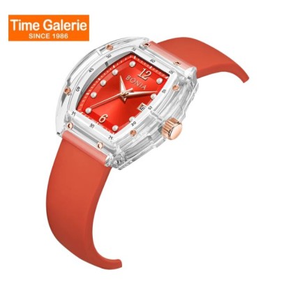 Bonia Contemporary BNB10881-2967 Red Silicone Women Watch Bonia Contemporary BNB10881-2967 Red Silicone Women Watch