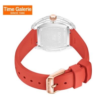 Bonia Contemporary BNB10881-2967 Red Silicone Women Watch Bonia Contemporary BNB10881-2967 Red Silicone Women Watch