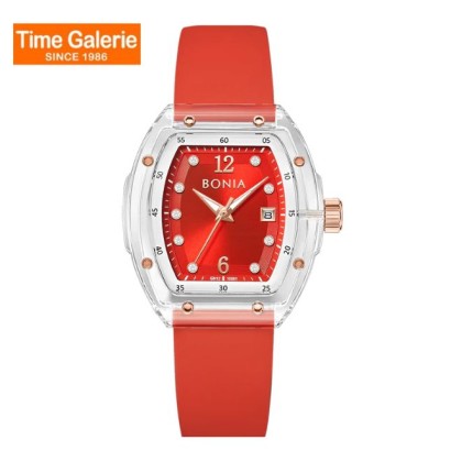 Bonia Contemporary BNB10881-2967 Red Silicone Women Watch Bonia Contemporary BNB10881-2967 Red Silicone Women Watch
